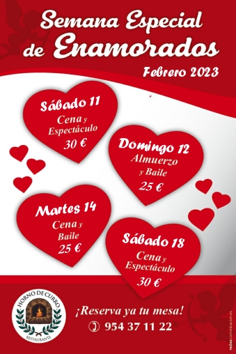Semana Especial San Valentin Sevilla